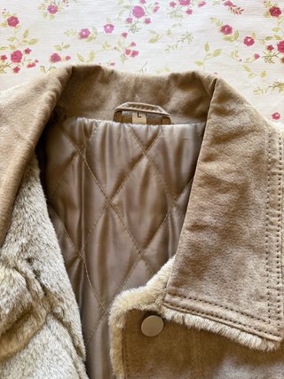 Chaqueta abrigo unisex beige/marrón
