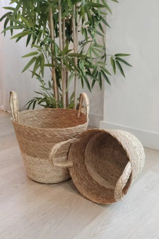Conjunto Cestas Fibras Naturales