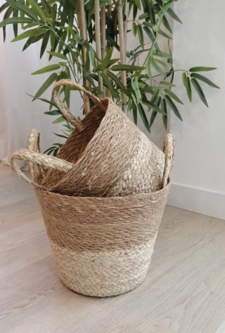 Conjunto Cestas Fibras Naturales