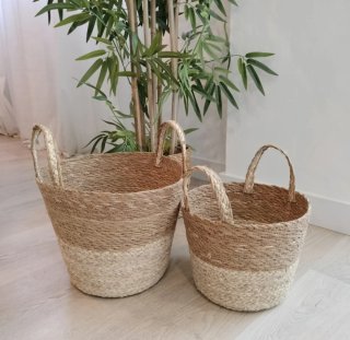Conjunto Cestas Fibras Naturales