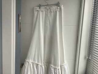 Falda de baile blanca talla única