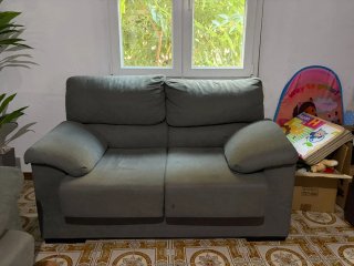 Mueble de salón modular blanco y negro