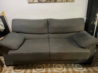 Mueble de salón modular blanco y negro