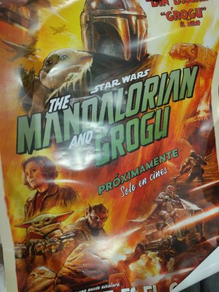 Póster The Mandalorian y Grogu Star Wars