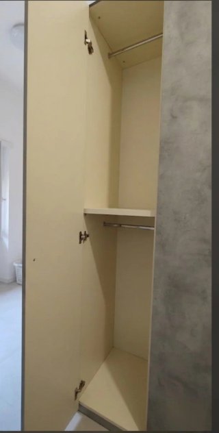 Armadio 3 Ante Beige/Grigio Pietra