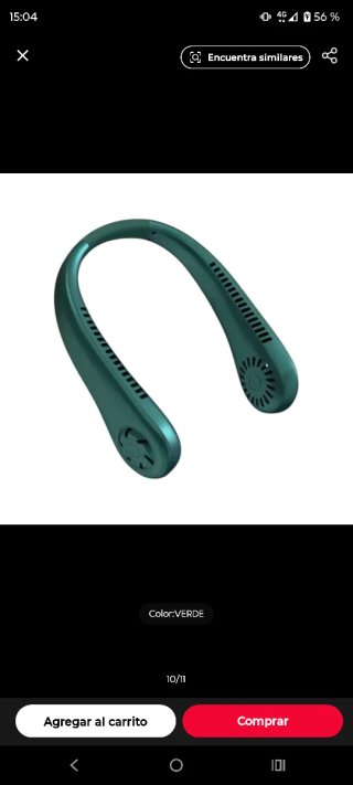 Ventilador de cuello recargable nuevo