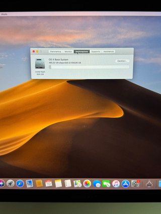 Apple Macbook pro 15 touchbar ssd500gb ram 16gb