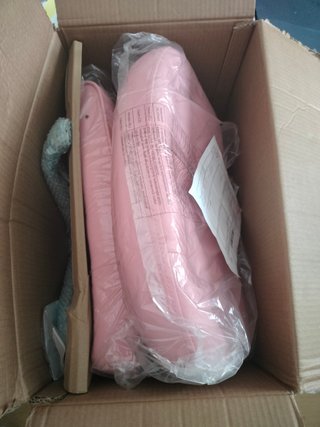 Silla de escritorio rosa Beliani