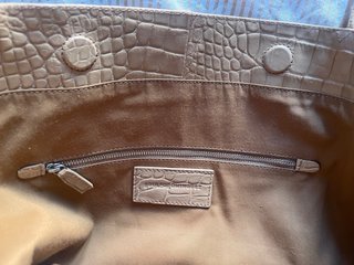 Bolso Tote Piel Adolfo Dominguez Beige