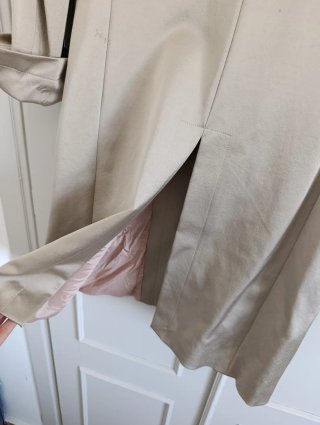Abrigo Cortefiel beige con brillo Talla M