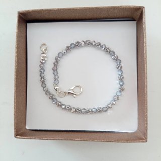 Bracciale cristallo austriaco e acciaio