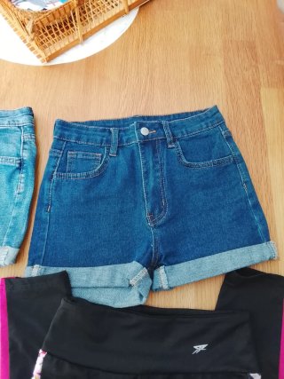 Lote 4 pantalones cortos niña talla 10/11