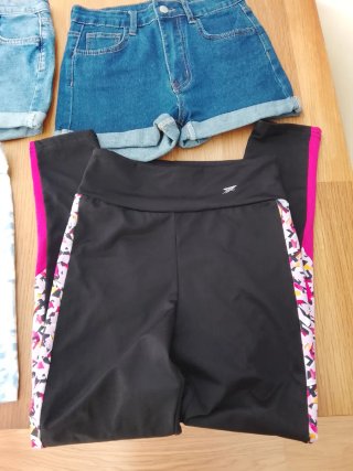 Lote 4 pantalones cortos niña talla 10/11