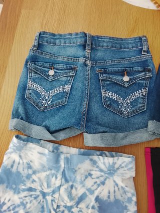 Lote 4 pantalones cortos niña talla 10/11