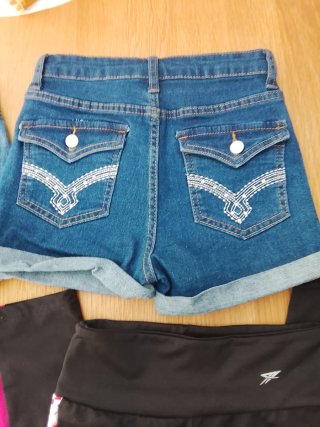 Lote 4 pantalones cortos niña talla 10/11