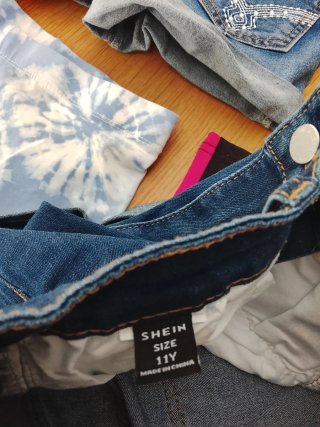 Lote 4 pantalones cortos niña talla 10/11