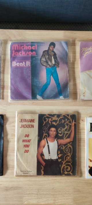 Lote 8 Vinilos Single 7 Michael Jackson y Bee Gees