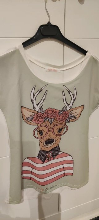 Camiseta Vosso Talla Única Diseño Ciervo