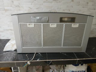 Extractor de cocina plateado