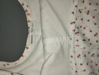 Vestido pantalón blanco con estampado de cerezas