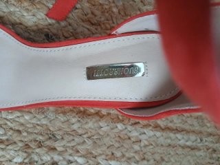 Sandalias naranjas/coral talla 38