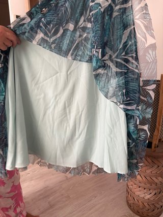 Vestido Guess verde y azul