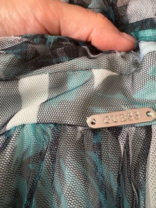 Vestido Guess verde y azul