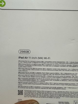iPad Air M4 11’ 256GB Nuevo Sin Abrir