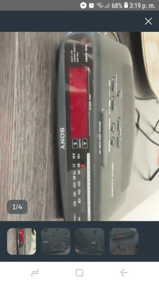 Radio Reloj Sony ICF-C270 Negro
