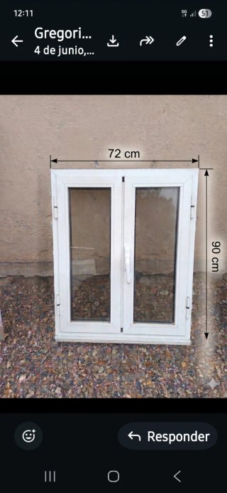 Ventanas aluminio 62x125cm 127×105cm,90×72 cm