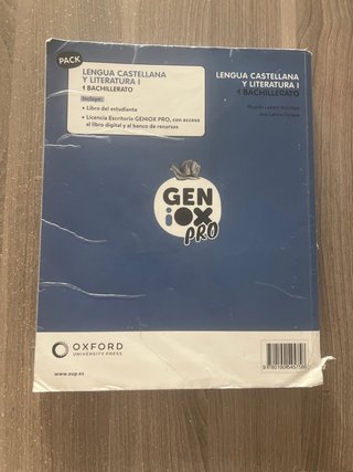 Lengua castellana y literatura I. Libro del est...