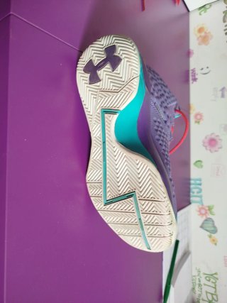 Zapatillas Baloncesto Morado/Turquesa
