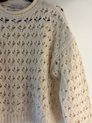 Jersey de punto beige
