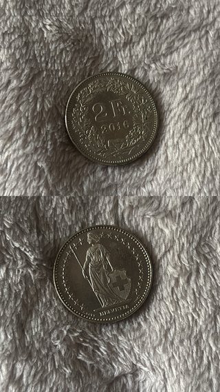 Moneda Suiza 2 Francos 2016 Helvetia