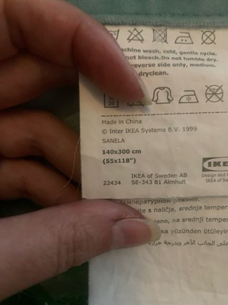 Cortinas Ikea SANLEA Turquesa