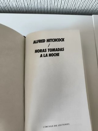 Alfred Hitchcok "Horas tomadas a la noche"año 1993