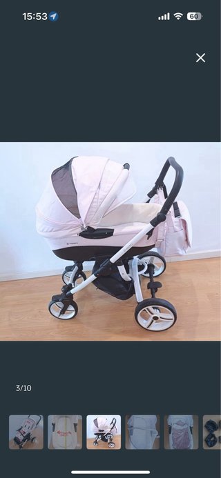 Carro de Bebé Vizaro Pearl, Capazo y Silla