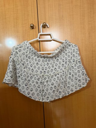 Minifalda estampada blanca y negra