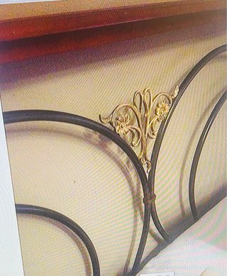 Cabecero forja y madera cama 135 Regalo cuadro