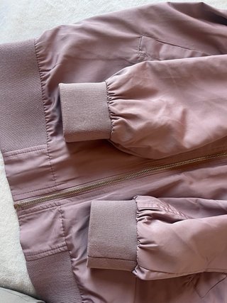Chaqueta bomber rosa l