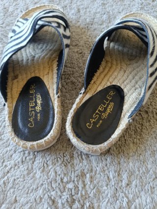 Sandalias Esparto Casteller Cebra T36