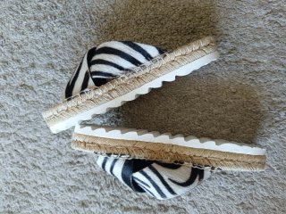 Sandalias Esparto Casteller Cebra T36