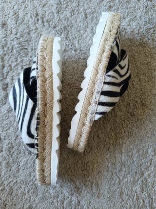 Sandalias Esparto Casteller Cebra T36