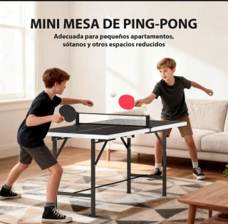 Mini mesa ping pong plegable