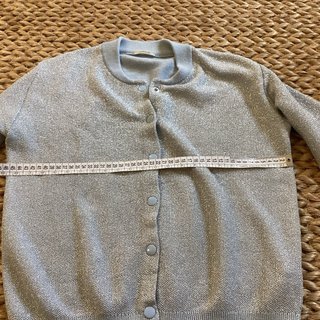 Maglioncino lurex argento taglia unica-
