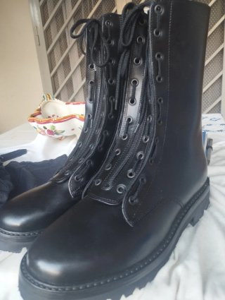 Anfibi neri militari uomo/donna taglia 42