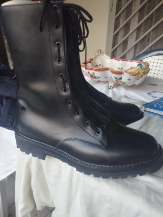 Anfibi neri militari uomo/donna taglia 42