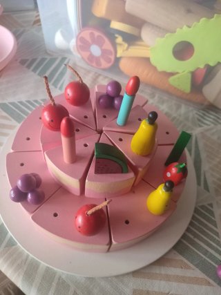 Pastel de Madera para Jugar