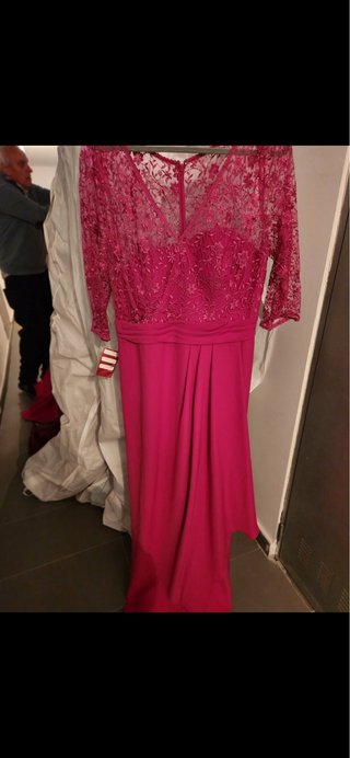 Vestido invitada boda rosa encaje