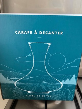 Decanter vino in vetro